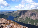 View from the top of Gros Morne Mountain